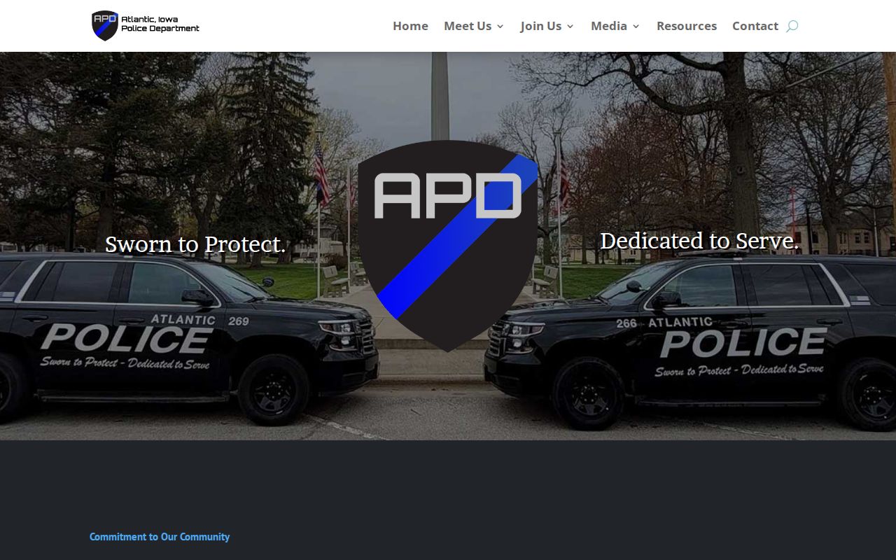 Official Atlantic Police Department website