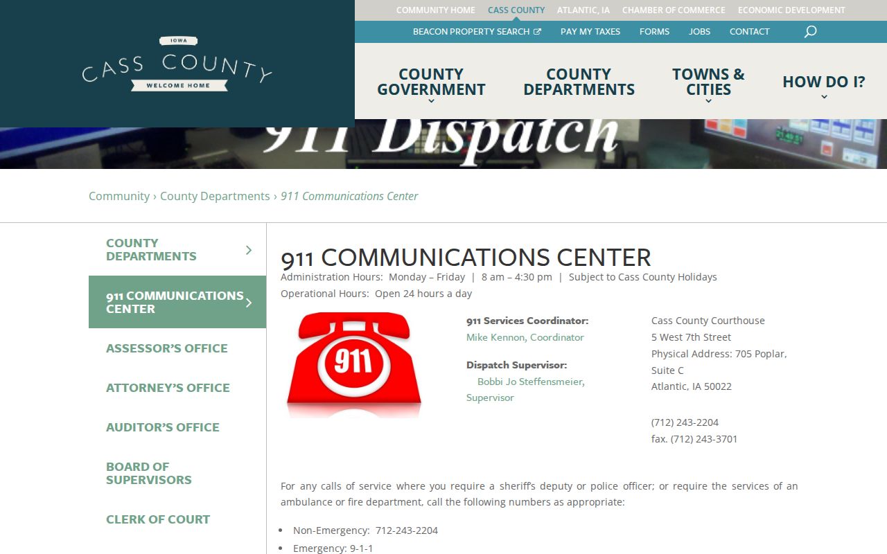 Cass County warrant records official contact channels
